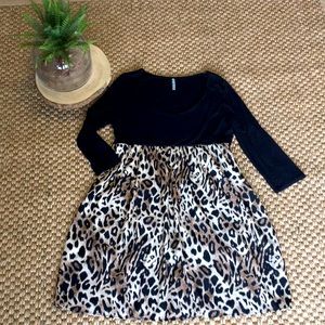 Leopard Dress 2XL 1/3 sleeve